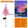 Liangtu Solar Pink Christmas Tree LED Outdoor Lights (2-Pack)