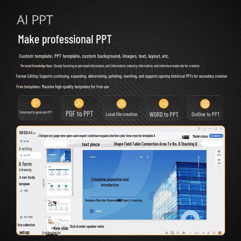Mairdi KB6AI Ultra-thin Silent AI Wireless Keyboard