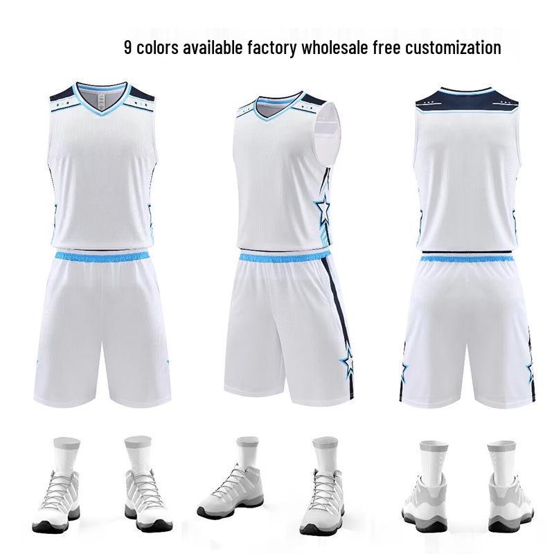 Cross-Border Basketball Training Uniform Set for Children and Adults