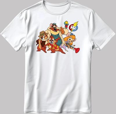 Chip And Dale Rescue Rangers White TShirt3