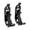 Kit di montaggio per pala in metallo e gomma resistente, 2 pezzi, con sgancio rapido, porta attrezzi per camion, fuoristrada, nero