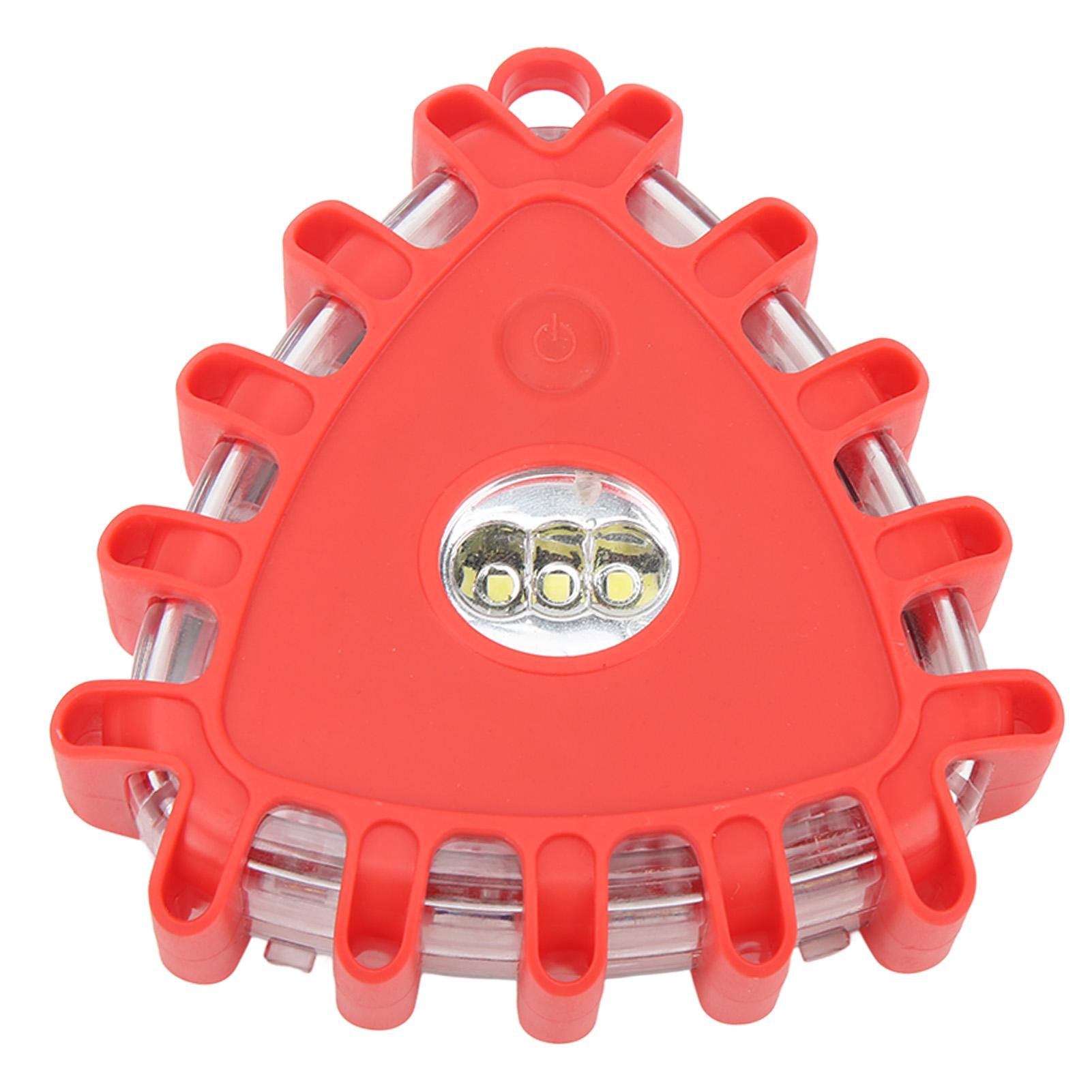 3 шт. Треугольные светодиодные дорожные факелы Аварийный дорожный фонарь безопасности Маяк Мигающий предупреждающий световой комплект с магнитной основой красный