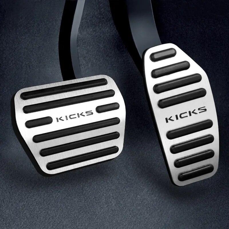 Car Foot Pedal Accelerator Fuel Brake Pedals Cover Pad For Nissan Kicks P15 2016 2017 2018    2022 Accessories