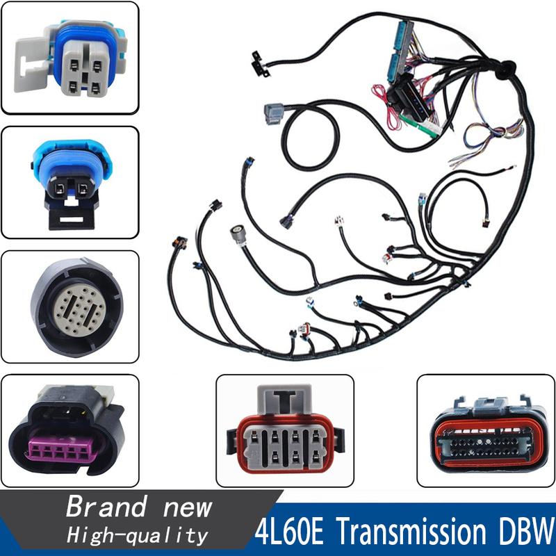 LS3 4L60E DBW 03-07 LS Vortec Standalone Wiring Harness 4.8 5.3 6.0 MULTEC/Delphi Fuel Injector CONNECTORS For LS3 Engine US