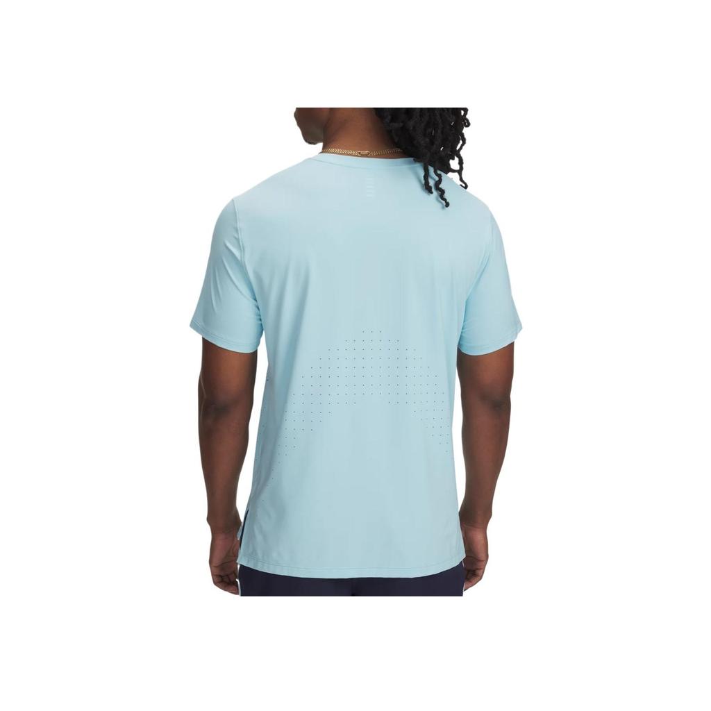 Under Armour Launch Elite Iso-Chill Breathable Cool Comfort Soft Skin-Friendly Fashion Short Sleeve T-Shirt Men Tops Blue 1389803-494