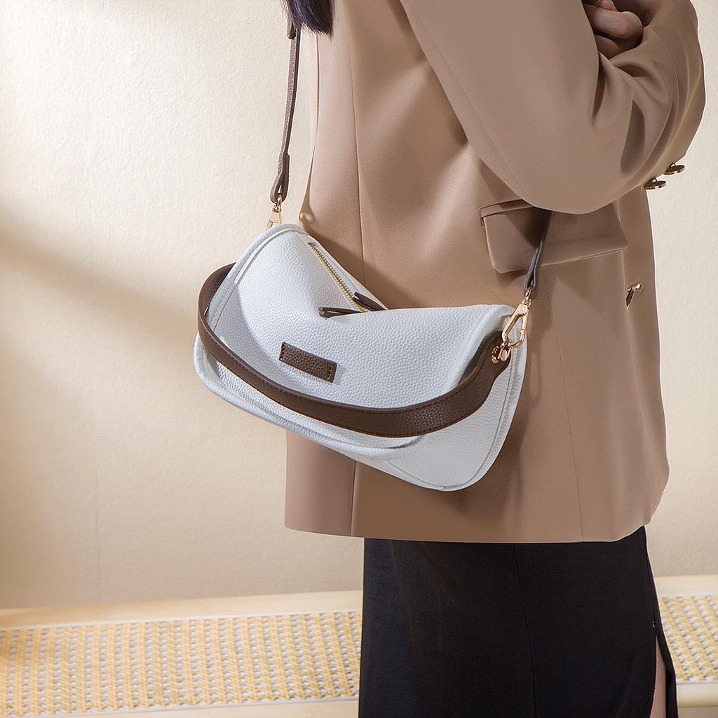 2024 New Summer Niche Design Single-Shoulder Underarm Bag, High-End Fashion Commuting Versatile Crossbody Baguette Bag