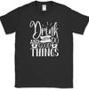 Drink Coffee and Do Good Things T-Shirt Funny Humor Caffeine Text Tee