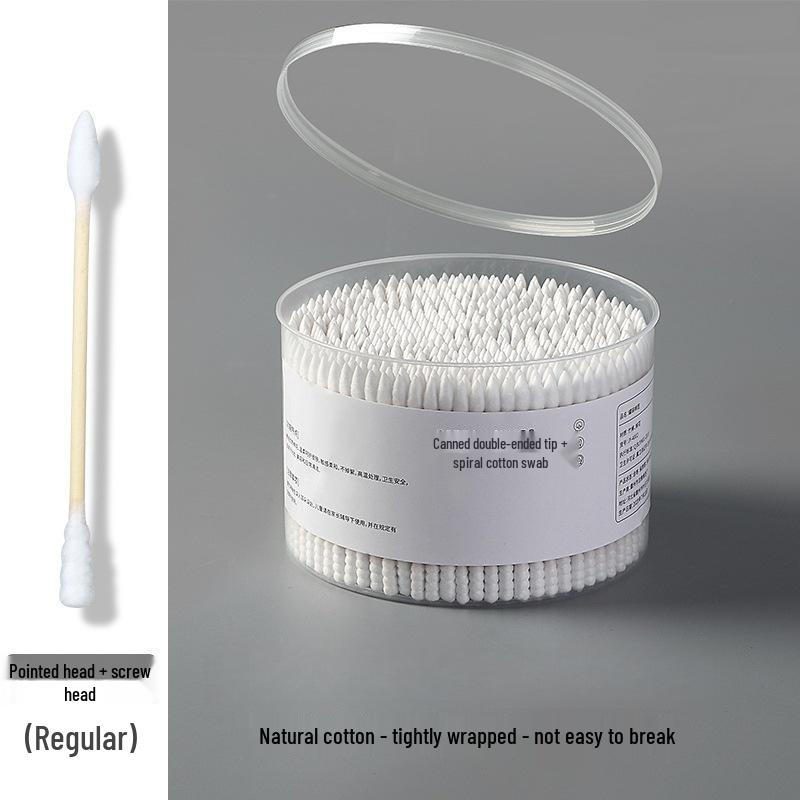 Disposable Double-Ended Cotton Swabs for Ear Cleaning and Makeup Use