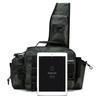 Crossbody Bag Unisex Nylon Multi Pocket Lightweight for Outdoor Fishing