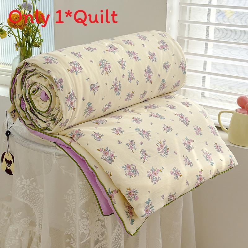 Flower Animal Cake Print Summer Air Conditioning Blanket Quilt Gift