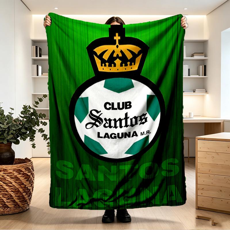 Club Santos Laguna Print Blanket - Soft & Comfortable, for Bedroom, Travel, Sofa, Home Decoration - Birthday Christmas Gift for Friend