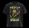 BMTH Bring Me The Horizon T-shirt Gothic Vintage Washed T Shirt Summer Oversized Cotton Short Sleeve Tees Clothes Men Clothing