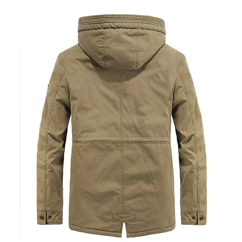 Winter Parkas Windproof Fashion Mens Military Parkas Coat Military Windproof Hooded Jackets Man Men Washed Cotton New 2026