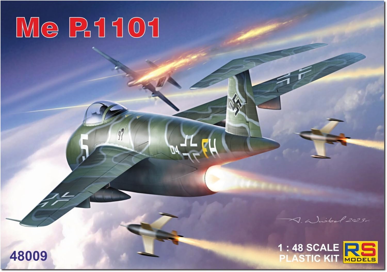 

RS Model Germany Messerschmitt JG51 1946 Plastic Model 48009 1/48 P.1101