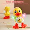 Anatra Ballerina Giocattolo Elettrica Anatra Danzante Interattiva Macchina Musicale Anatra Con Luci Lampeggianti Educazione Precoce Per Bambini