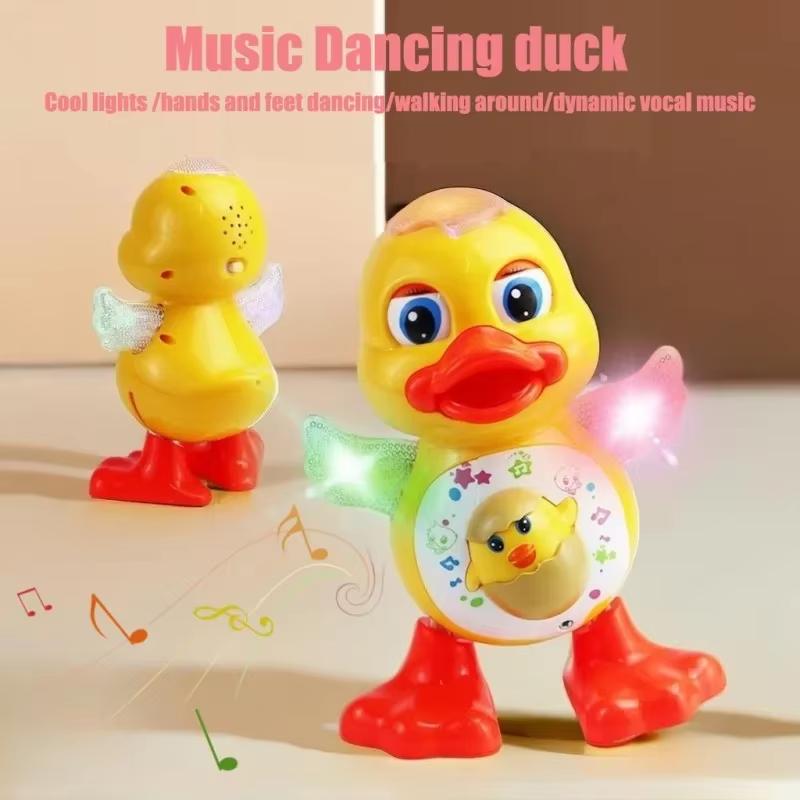Anatra Ballerina Giocattolo Elettrica Anatra Danzante Interattiva Macchina Musicale Anatra Con Luci Lampeggianti Educazione Precoce Per Bambini