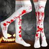 10Pairs Halloween Gloves Horror Ambiance Decoration Bloodstained Gloves Bloody Socks Halloween Party Horror Bloodprint Props