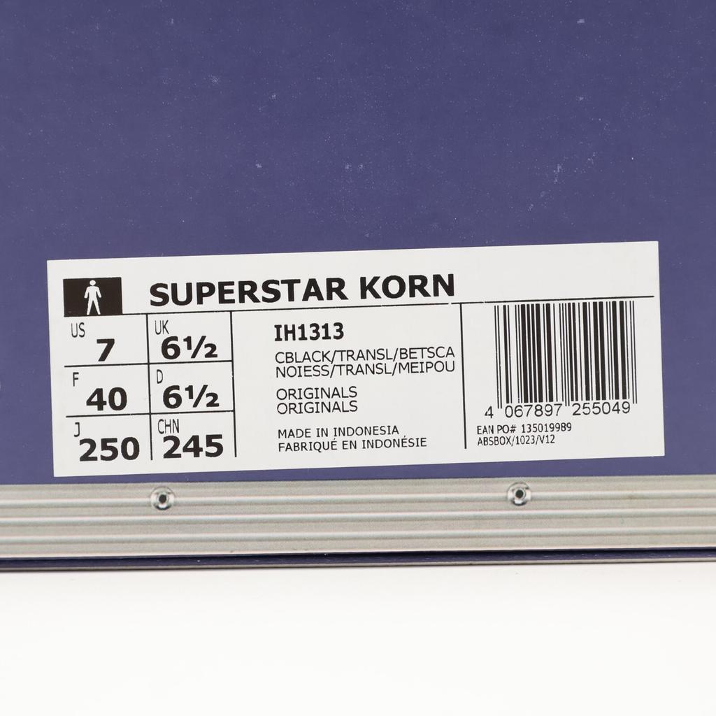 IH1313 Korn adidas Originals Superstar Negro Básico Blanco Escarlata Mejor (de los hombres)