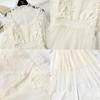 Rochie cu flori din dantelă pentru femei, vintage, elegantă, cu mânecă lanternă, rochie lungă din voal, rochii de prințesă cu cârlig pentru femei, set 2 piese 12041