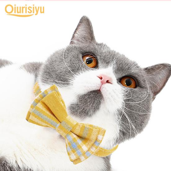 plaid cat collar