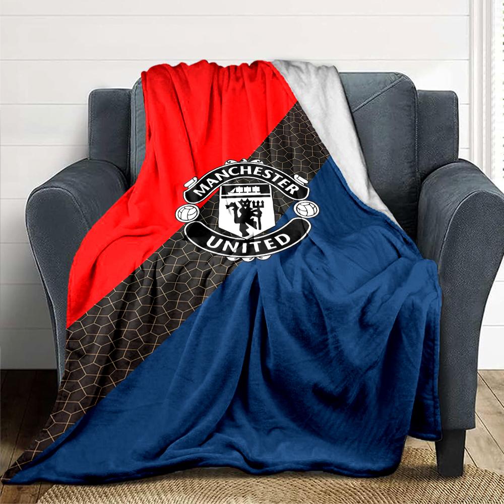 Manchester City Crest Blankets Flannel Printed Breathable Warm Throw Blanket for Home Office Bedspreads 0708a22