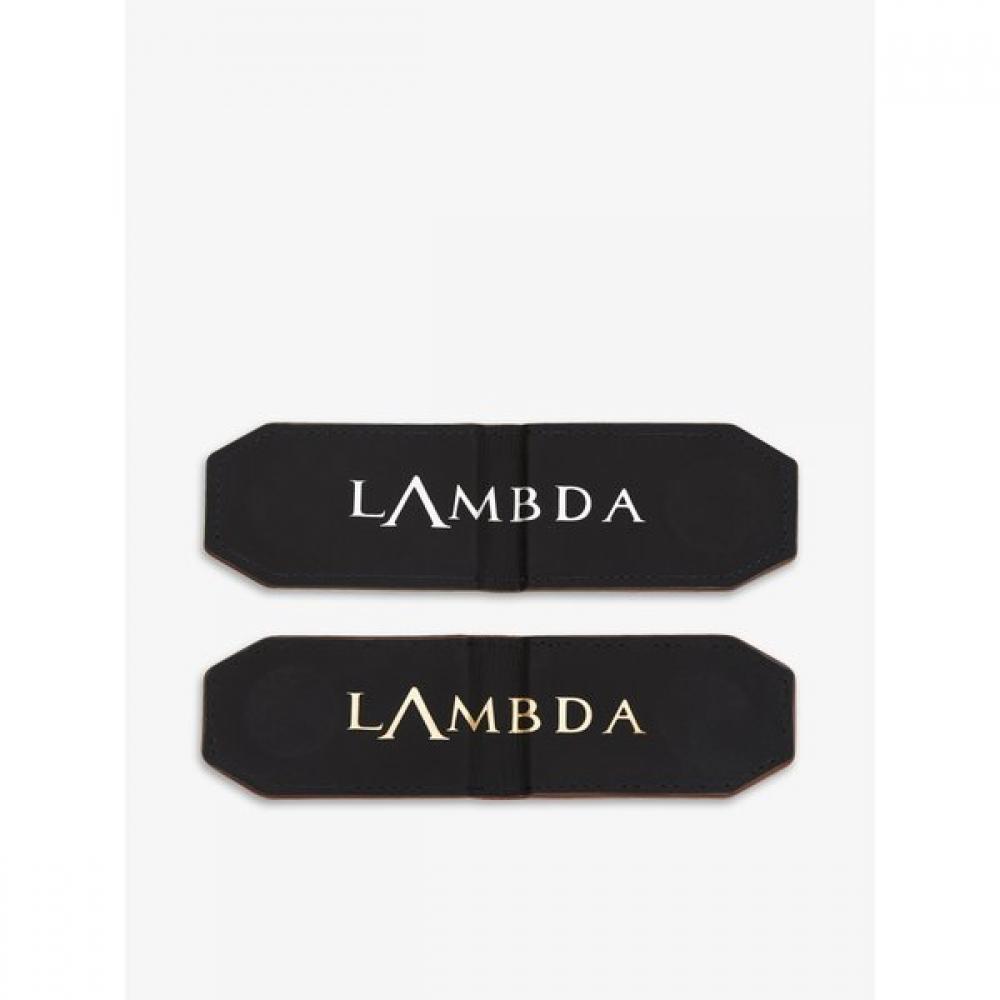 Lambda Golf Wallet Leather Money Clip Gold Classic Wallet