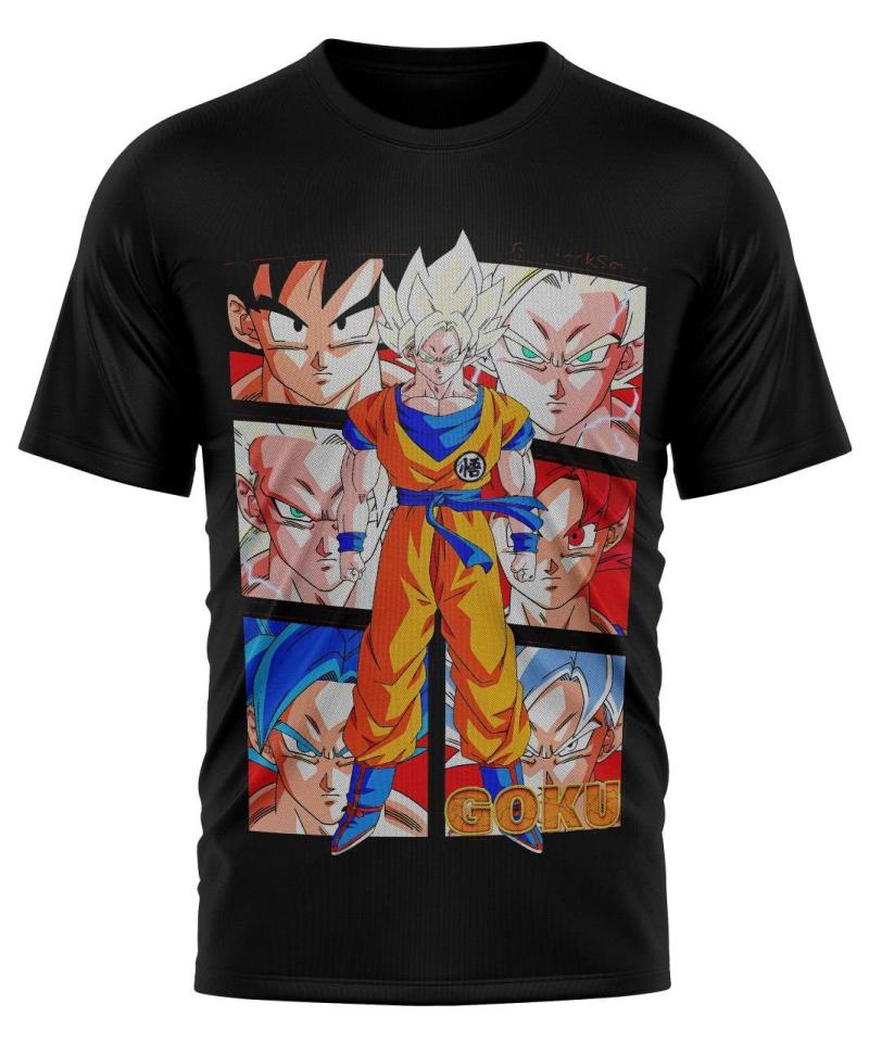2026 New Hot Summer Collection 2026 Summer Dragon Ball Team T-Shirt High Quality Oversize Retro Classic Casual For Men Women