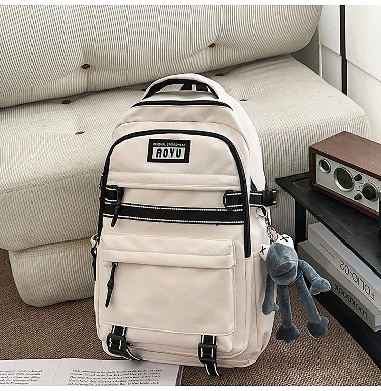 Schoolbag schoolbag for female junior high school students High school students Large capacity lightweight decompression backpack for primary s-
