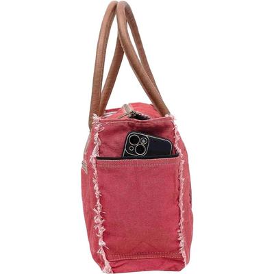 Bags Sel De Mer Upcycled Canvas Hand Bag Upcycled Canvas & Cowhide Tote Bag Radiant Upcycled Canvas Leather Bag