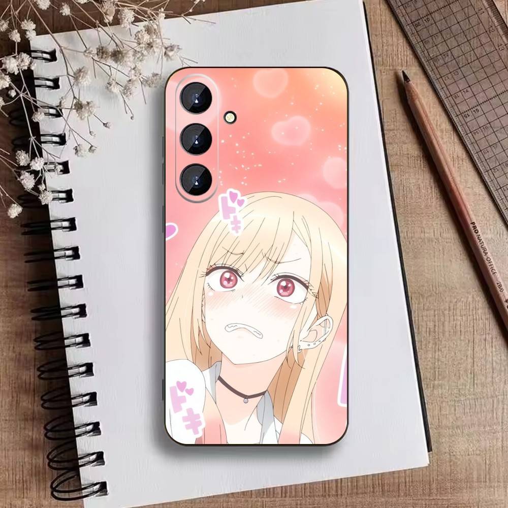 D-Darling Marin Kitagawa Bunte Silberne Handyhülle Für Samsung Galaxy A73,21,22,32,71,53,52,51,80,5G Weiche Schwarze Hülle