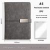 A5 Notizbuch mit individuellem Logo und Metallverschluss - Perfekt für Geschäfts-, Schul- oder Bürogeschenke