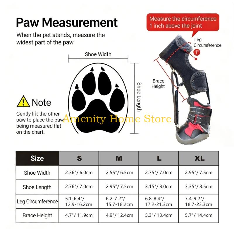 F26C Scarpe Correttive per Cani Ortesi per Piede Cadente con Bobina per Cane con Problema al Piede, Miglioramento dell'Andatura Senza Inginocchiamento Ortesi a Stivale