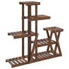 VidaXL Support à fleurs 95x25x96 cm bois massif de sapin 362879