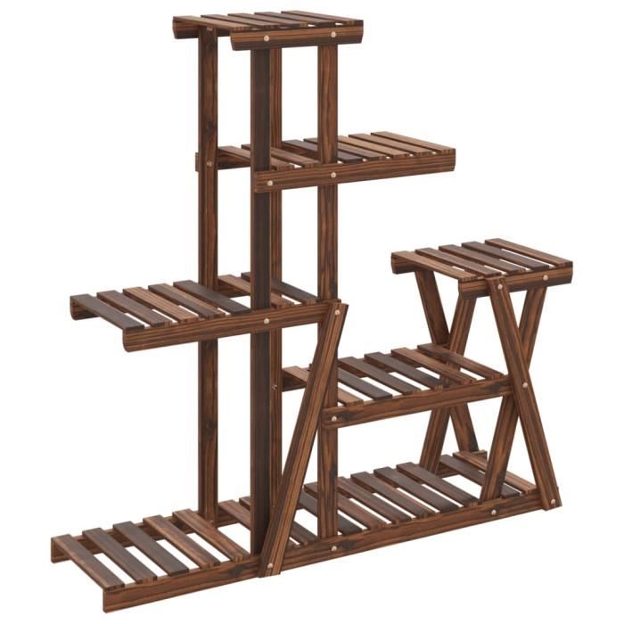 VidaXL Support à fleurs 95x25x96 cm bois massif de sapin 362879