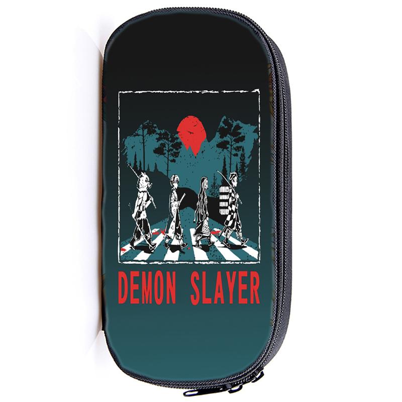 Demon Slayer Kamado Tanjirou Pencil Case Nezuko Boys Girls Kids Zenitsu Kimetsu No Yaiba Pencil Box Students Anime Pen Bags Children Gifts