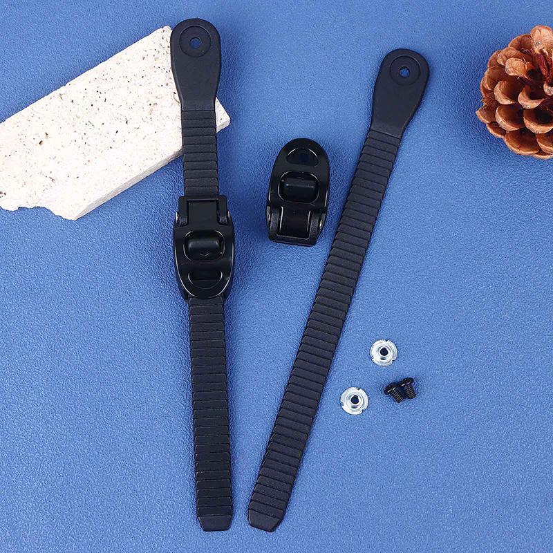2 Peças Tiras de Escada de Tornozelo para Snowboard Com Parafusos Tira Ajustável para Patins de Rodinhas Substituições de Fixação de Snowboard