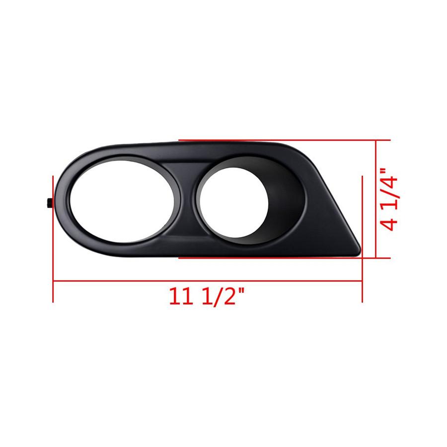 Pair Black Front Bumper Car front Fog Light Lamp Cover For BMW E46 M3 99-06