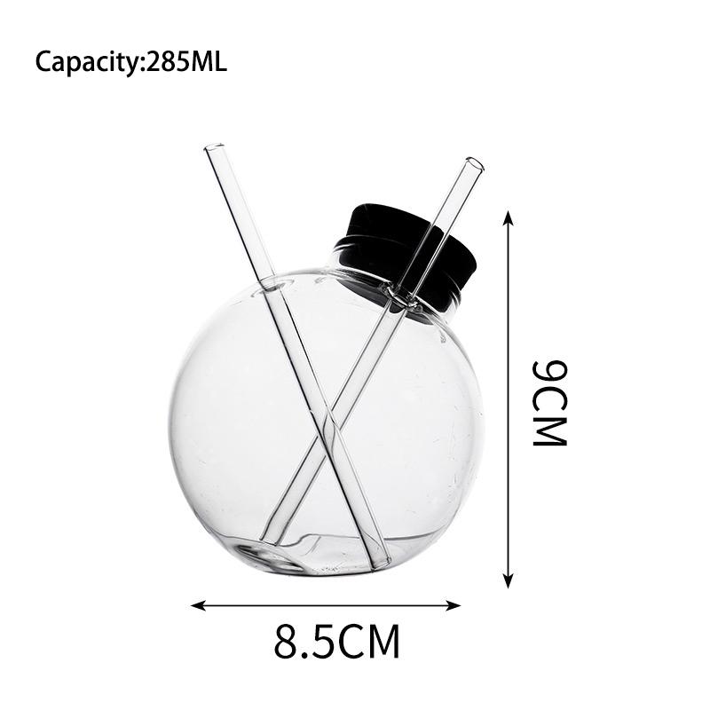 

Smoked Molecular Creative Food Specialty Restaurant Bar Ball Cocktail Cup Coffee Glass Ball Straw Cup 280-450ml