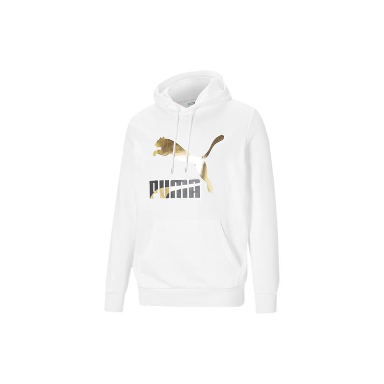 PUMA CLASSICS Sweatshirts Men's White Hooded Moderate Regular 531370-02