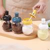 Baijie Spoon-Lid Glass Spice Jar Set