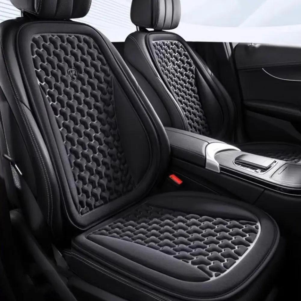 Car Seat Cover Summer 3D Breathable Ice Silk Car Seat Universal Pads Cushion Design Convex Protector Chair Seat Auto Mat Au T7M3