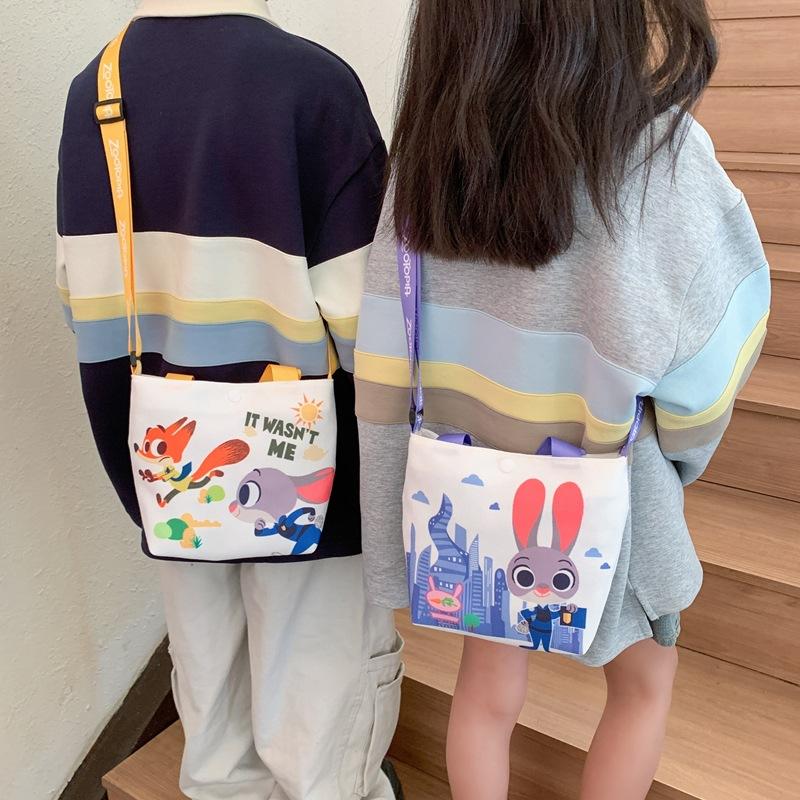 Printed Handbag for Children, Lightweight and Casual, Fox-shaped Crossbody Bag, Single Shoulder Bag for Boys and Girls