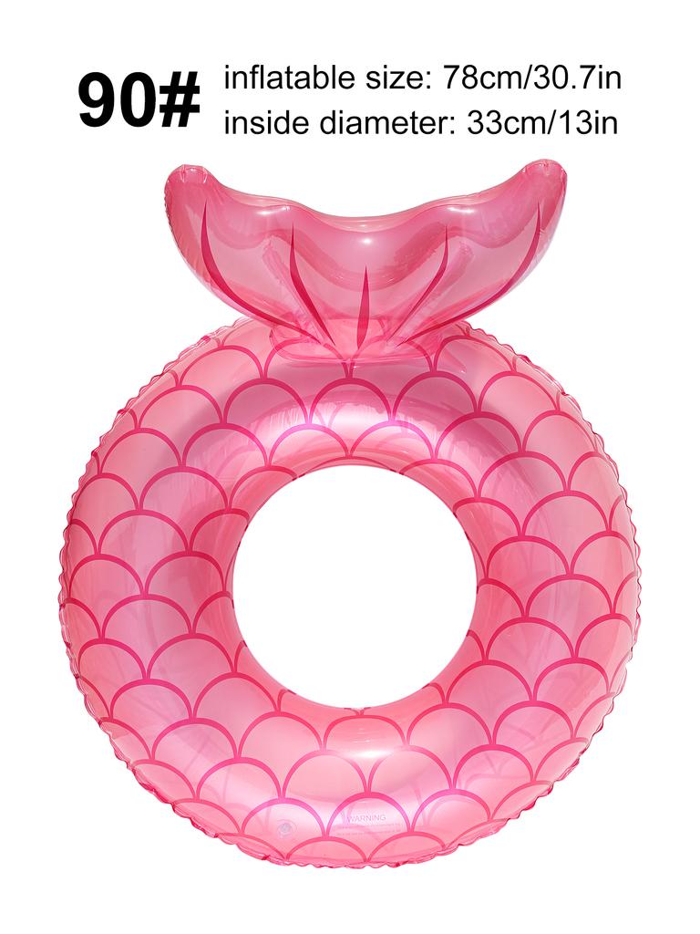 1PC Mermaid Tail Swim Ring, Cute and Fun Pool Float, Outdoor Pool and Beach Float, Party Float
