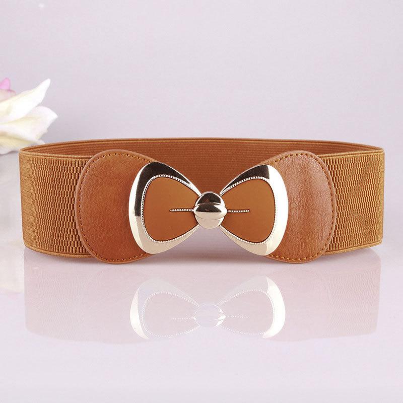 New Fashion Versatile Belt Korean-style Women's Belt with Bow Elastic Belt and Waist Seal