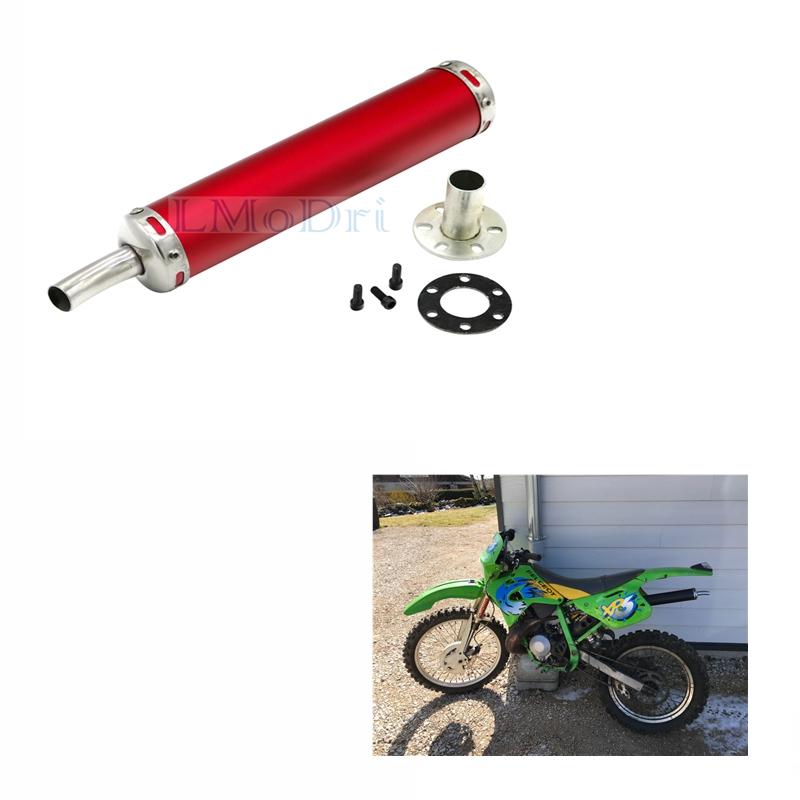 LMoDri Universal Motorcykelljuddämpare För Street Scooter Motocross Escape Avgasljuddämpare Rör Justerbar Moto