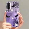 Funda de Teléfono con Estampado de Fantasma Vaquero y Flores de Halloween Para Samsung Galaxy A56 A07 A17 A55 A36 A26 A16 A53 A06 A14 A34 A54 A15 Cubierta