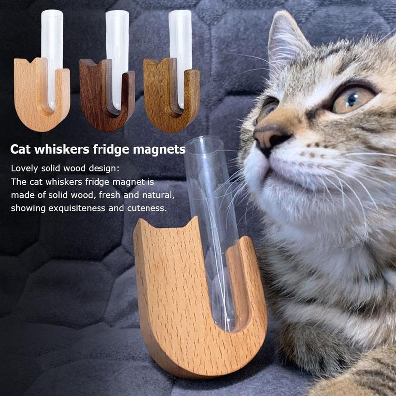 Cat Beard Storage Box Commemorative Pet Dogs Hair Preservation Souvenir Pet Beard Collection Bottle Refrigerator Sticker