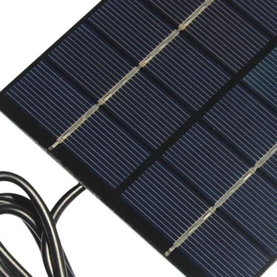 1.5W 5V Solar Panel Portable Lightweight Type-C Outdoor Camping Hiking Cycling Power Bank Mobile