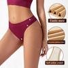Bezešvá tanga s nízkým vzestupem pro ženy Jednobarevné Vysoce strečové sportovní G-string Dívčí měkké, prodyšné, okouzlující spodky