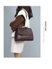 Versatile Women's Genuine Leather Crossbody Bag - Large Capacity, Popular Autumn/Winter Handbag